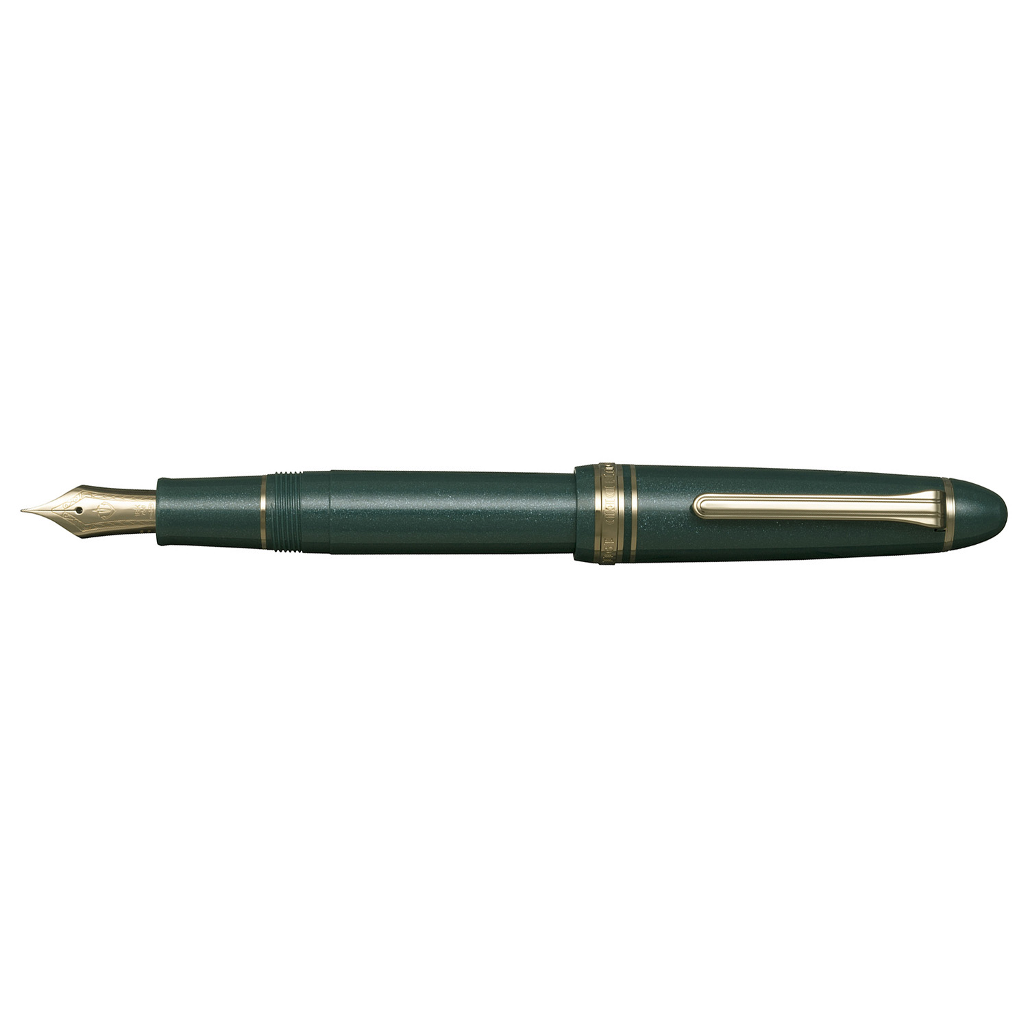 Sailor 1911L 18k Shining Green GT Fountain pen - Vulpen / Fountain
